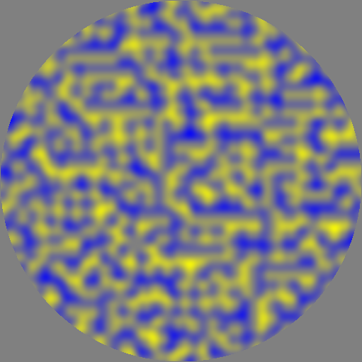 Noise texture generator
        (blue and yellow blobs)