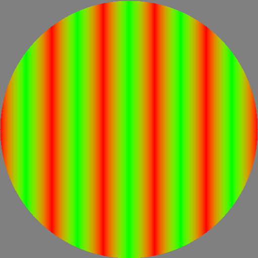 Grating(Vec2(-0.2, 0),
        red, Vec2(0.2, 0), green, 1) after
