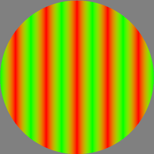 Grating(Vec2(-0.2, 0),
        green, Vec2(0.2, 0), red, 1) after